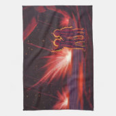  wetenschapskeuzes Alien Red Planet Explosion Theedoek (Verticaal)