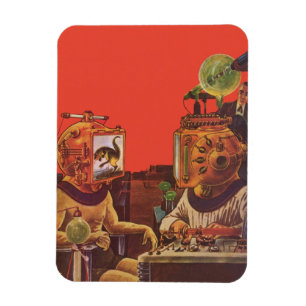  wetenschapskictie, Alien Steam Punk helmen Magneet