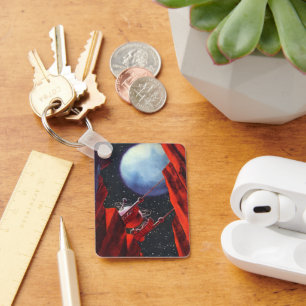  wetenschapskictie, Canyon Space Moon Rover Sleutelhanger