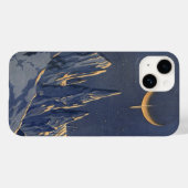 wetenschapskictie, Crescent Moon Snow Planet Case-Mate iPhone Case (Achterkant (horizontaal))