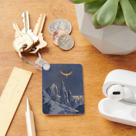  wetenschapskictie, Crescent Moon Snow Planet Sleutelhanger (Bureau)
