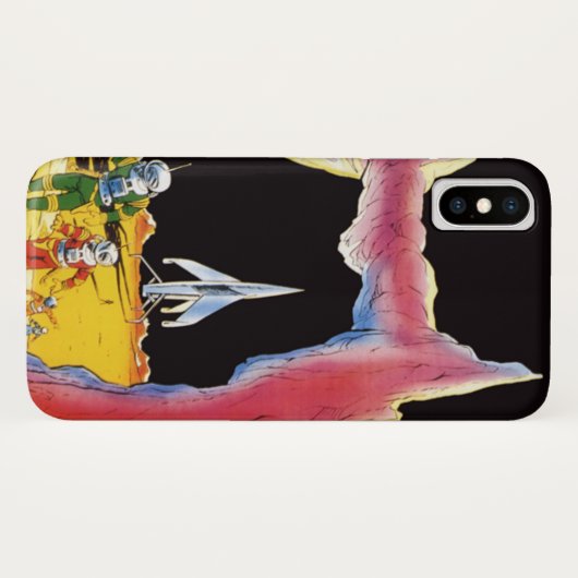  wetenschapskictie, Sci Fi buitenaardse wezens Case-Mate iPhone Case (Achterkant (horizontaal))
