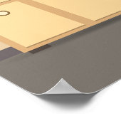 Wetenschapsklasse Skeleton Poster (Hoek)