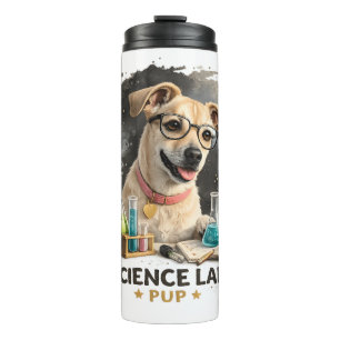 Wetenschapslab Superstar Schattige Hond met Bril Thermosbeker