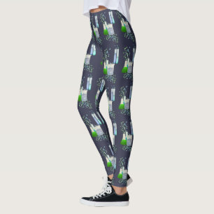 Wetenschapslabordbekers en reageerbuizen leggings
