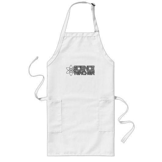 Wetenschapsleraar Apron Lang Schort (Voorkant)