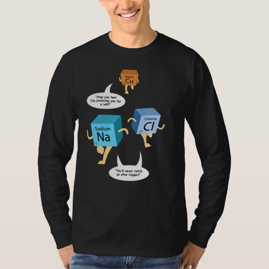 Wetenschapsleraar Birthday Chemistry Geek Gag T-shirt (Voorkant)