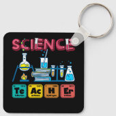 Wetenschapsleraar chemie biologie natuurkunde lera sleutelhanger (Achterkant)