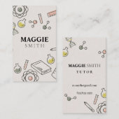 Wetenschapsleraar chemie visitekaartje (Voorkant / Achterkant)