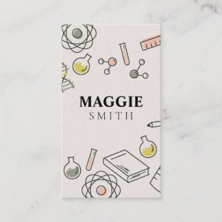 Wetenschapsleraar chemie visitekaartje