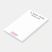 Wetenschapsleraar Custom Briefpapier Notitieblok G Post-it® Notes (Schuin)