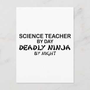 Wetenschapsleraar Deadly Ninja Briefkaart