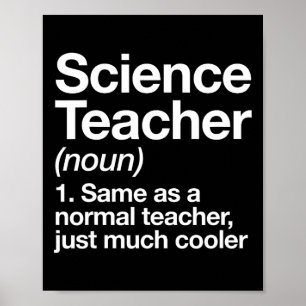 Wetenschapsleraar Definitie Leuk Ck naar school Ee Poster