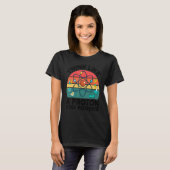 Wetenschapsleraar denkt als een protonverblijf pos t-shirt (Voorkant volledig)