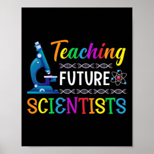 Wetenschapsleraar die toekomstige wetenschappers s poster