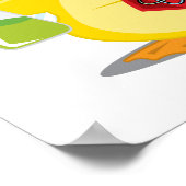 Wetenschapsleraar Duck Poster (Hoek)