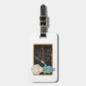 Wetenschapsleraar EMC2-formule Bagagelabel (Voorkant verticaal)