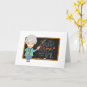 Wetenschapsleraar EMC2-formule Kaart (Gele Bloem)