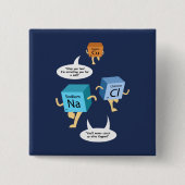 Wetenschapsleraar Funny Geek Gag Vierkante Button 5,1 Cm (Voorkant)
