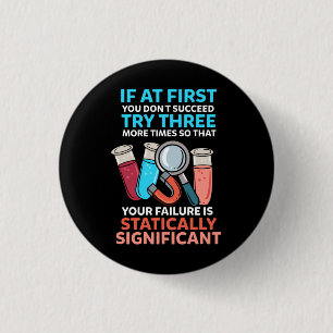 Wetenschapsleraar Funny Science Ronde Button 3,2 Cm