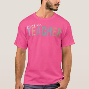 Wetenschapsleraar geeft terug naar schoolwetenscha t-shirt