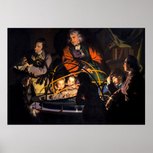 Wetenschapsleraar & Orrery Model van het Zonnestel Poster