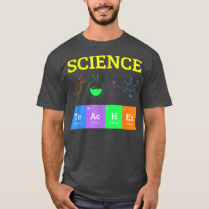 Wetenschapsleraar periodiek scheikunde natuurkunde t-shirt