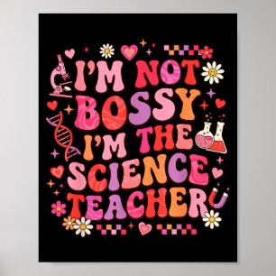 Wetenschapsleraar Valentijn Retro Groovy Biologie Poster