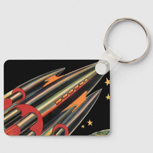 wetenschapsmaterij Scheepswerf door ruimtesterren Sleutelhanger (Voorkant)