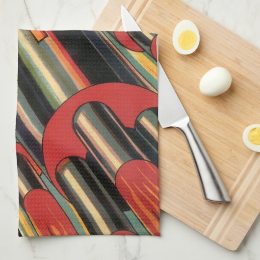 wetenschapsmaterij Scheepswerf door ruimtesterren Theedoek (Quarter Fold)