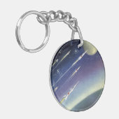 wetenschapsmatige raketten in de ruimte door Plan Sleutelhanger (Voorkant Links)