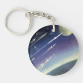 wetenschapsmatige raketten in de ruimte door Plan Sleutelhanger (Voorkant)