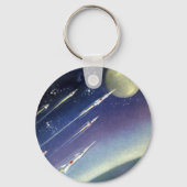  wetenschapsmatige raketten in de ruimte door Plan Sleutelhanger (Achterkant)