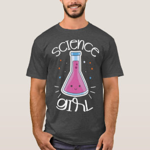 Wetenschapsmeisje chemicus periodiek voor een grap t-shirt