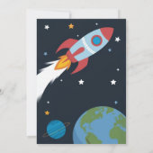 Wetenschapspartij van kind Rocket Volcano Scientis Kaart (Achterkant)