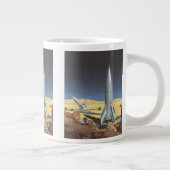  wetenschapspartijen met raketten jumbo mok (Rechts)