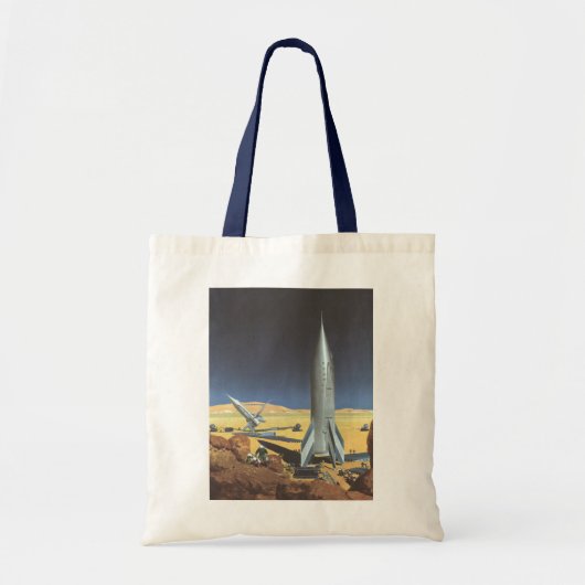  wetenschapspartijen met raketten tote bag (Voorkant)
