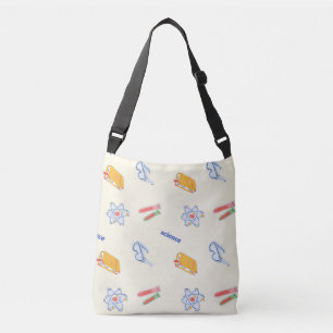 Wetenschapspatroon op room crossbody tas