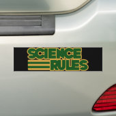Wetenschapsregels Bumpersticker (Op auto)
