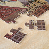  Wetenschapsstad, Victoriaans Steam Punk Legpuzzel (Zijkant)