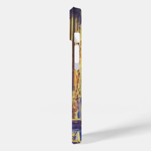  wetenschapstichting buitenaardse wezens op blauwe Case-Mate iPhone case (Achterkant / Links)