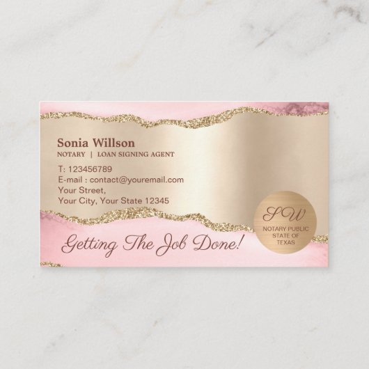 Wetgeving van externe mobiele notaris- en leningte visitekaartje (Achterkant)