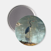 Wetland Blue Heron Magneet (Voorkant / Achterkant)