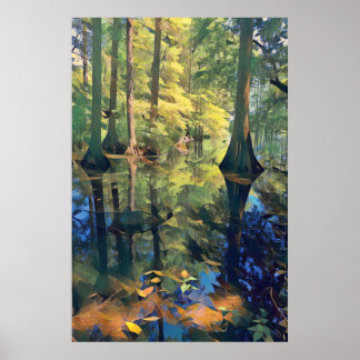 Wetland Reflecties Art Poster