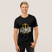 Wetschool Afstuderen advocaat-generaal Tri-Blend Shirt (Voorkant volledig)