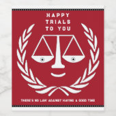 Wetschool-Afstuderen Wijn Etiket (Enkel label)