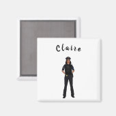 Wetshandhaver van de Gepersonaliseerd Vrouw Magneet (Voorkant / Achterkant)