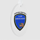 Wetshandhaving Christmas Police Ornament (voorkant)