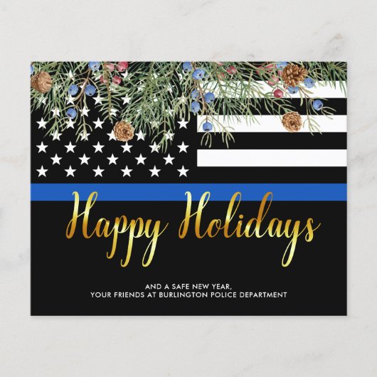 Wetshandhaving Kaart kerst begrotingspolitiek (Voorkant)