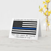 Wetshandhaving politie Afstuderen Gefeliciteerd Kaart (Gele Bloem)